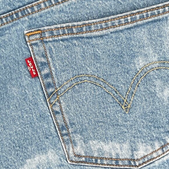 Levis Blue Acid 501 Jean Denim Shorts no size see measurement - Picture 5 of 6